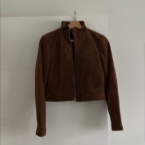 Zara Dark Brown Leather Jacket — BNWOT